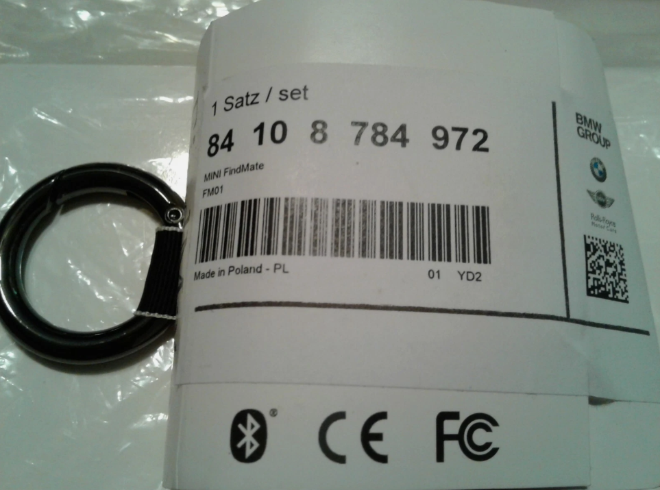 NEW MINI COOPER FIND MATE SET KEY FOB CHAIN REMOTE BLUETOOTH TRACKER 2002-2020
